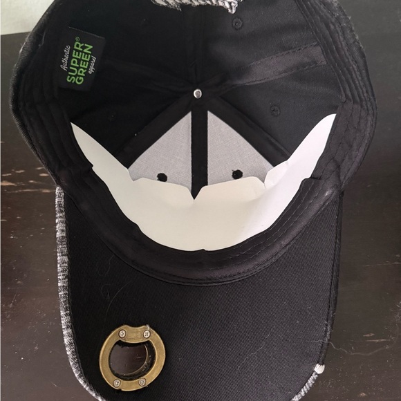 Ireland Shamrock Hat Super Green Black Adjustable Cap w/ Bottle Opener NWT - Picture 3 of 6